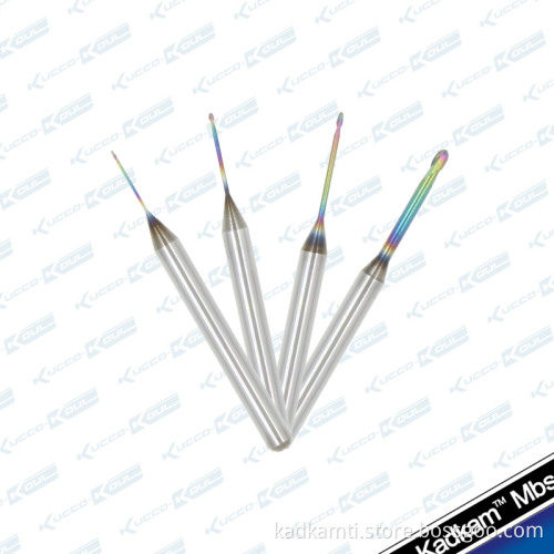 Kadkam high-tech new coated zirconia burs for Roland cad/cam system dental milling cutters pmma/wax milling burs